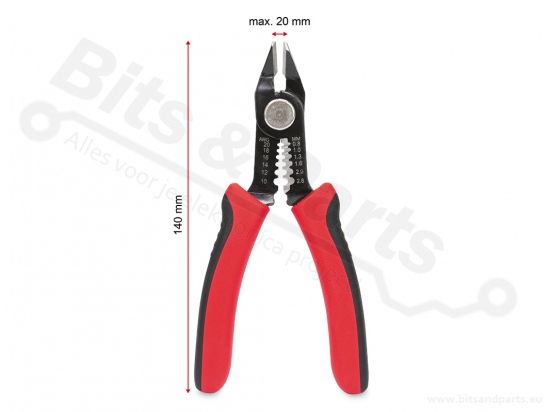 Combinatie-zijsnijtang knippen/strippen 140mm